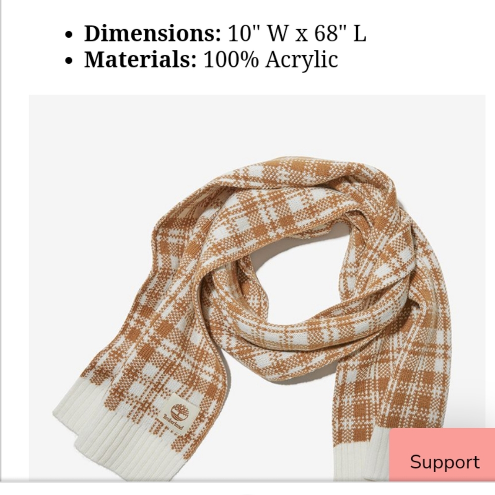New Timberland scarf